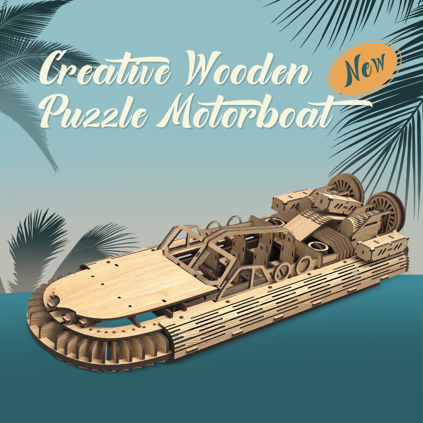 Stylish And Simple Allengrad Speedboat Shape Puzzle Toy Shopifynow