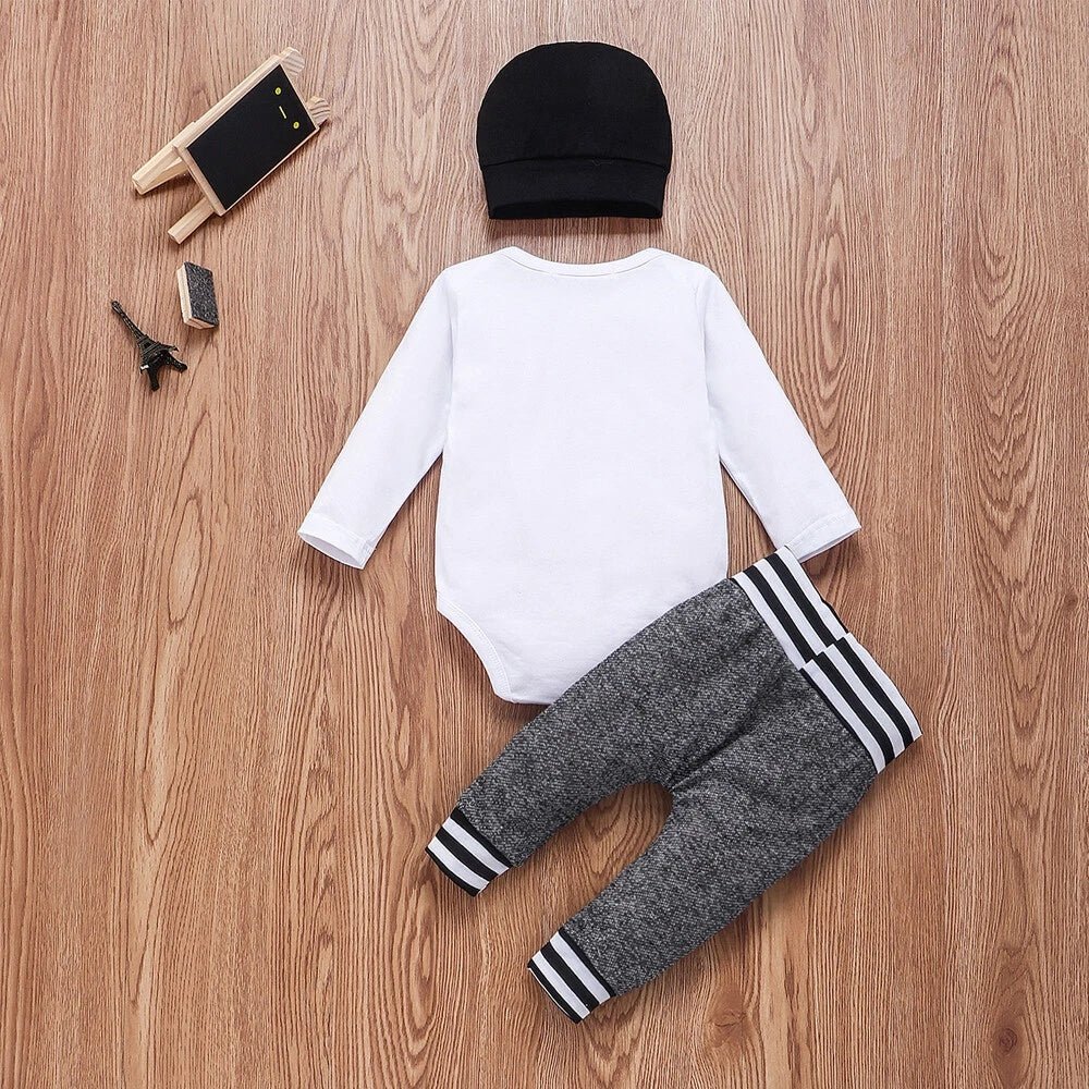 US Newborn Baby Boy Girl Tops Romper Bodysuit Jumpsuit Pants Outfits Clothes Set Shopifynow